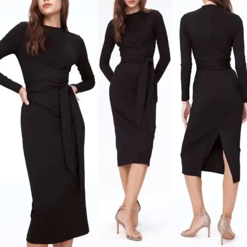 Diane Von Furstenberg Black Wrap Dress